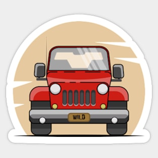 4x4, adventure, car Sticker